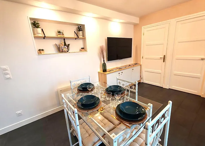 Maison Des Palmiers - Bord De Et Campagne Semesterbostad Port-en-Bessin-Huppain